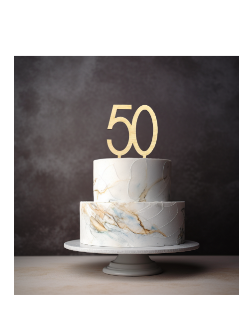 Wooden Number Cake Toppers