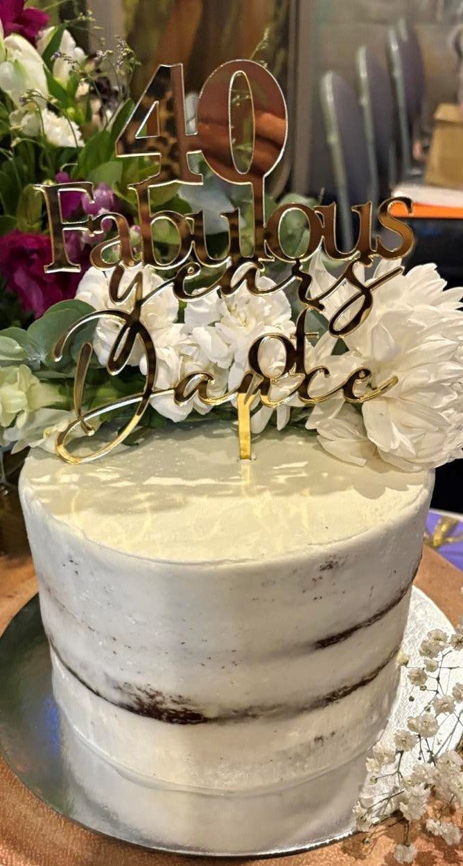 Cake Topper Custom Acrylic