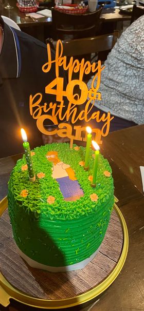 Cake Topper, Custom Bamboo Wood