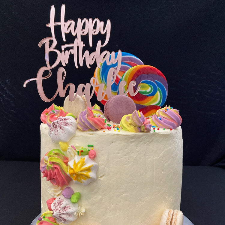 Cake Topper Custom Acrylic