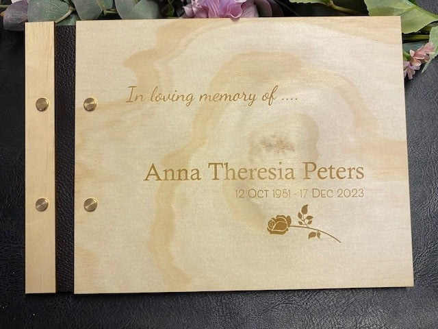 Guest Book - Wooden
