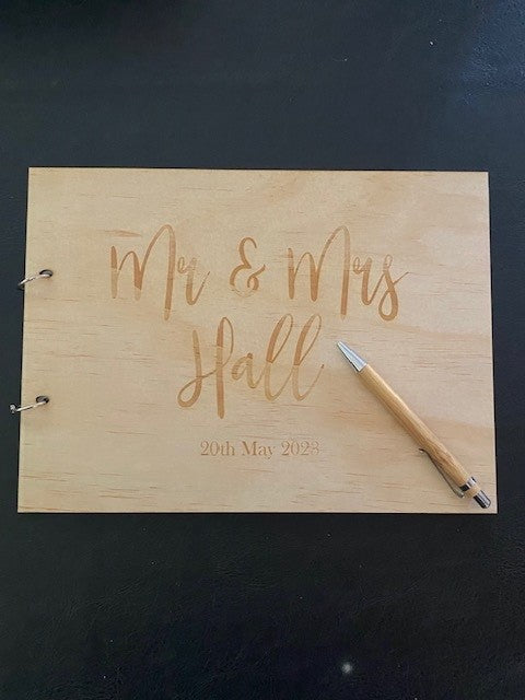Guest Book - Wooden