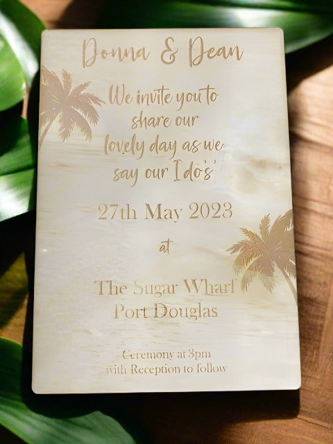 Invitations - Wooden