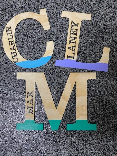 Wooden Letters - Personalised