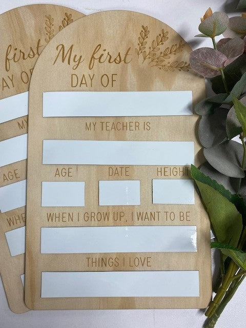 My First Day Of Board