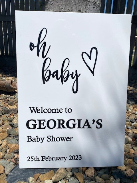 Wedding and Event Welcome Sign Acrylic
