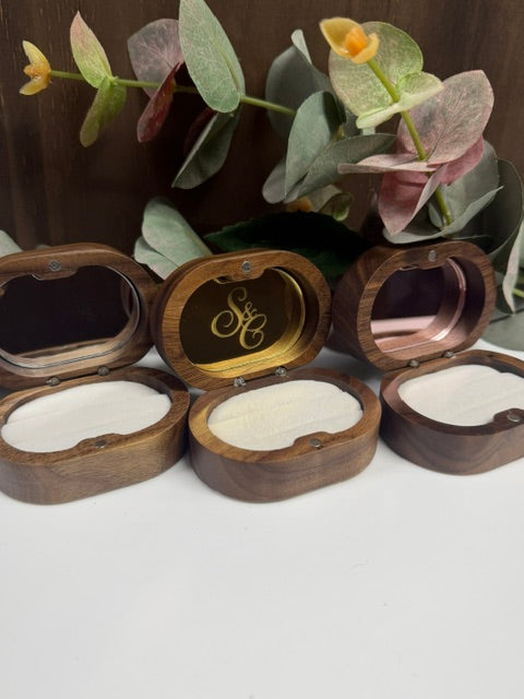 Ring Box, Trinket Box, Keepsake - Oval
