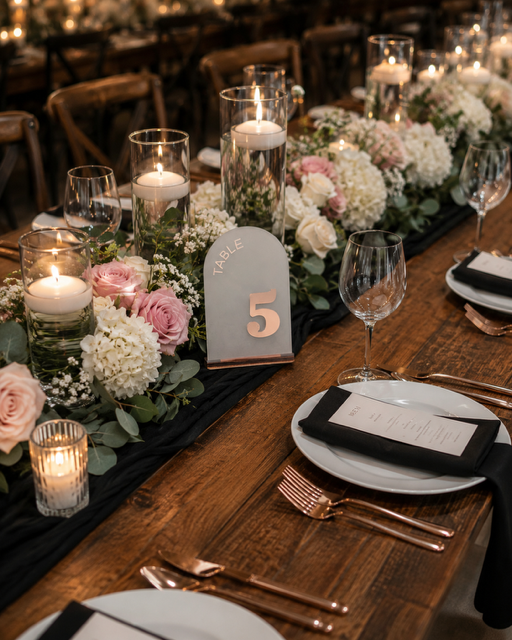 Table Numbers - Acrylic Weddings & Events