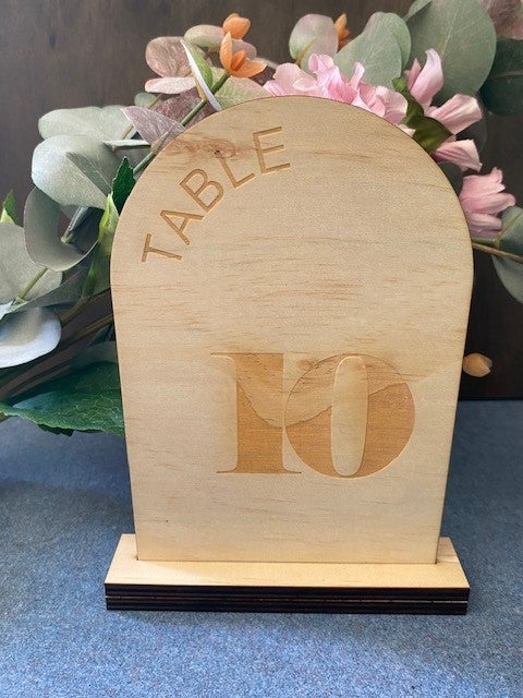 Table Numbers - Wooden Weddings & Events