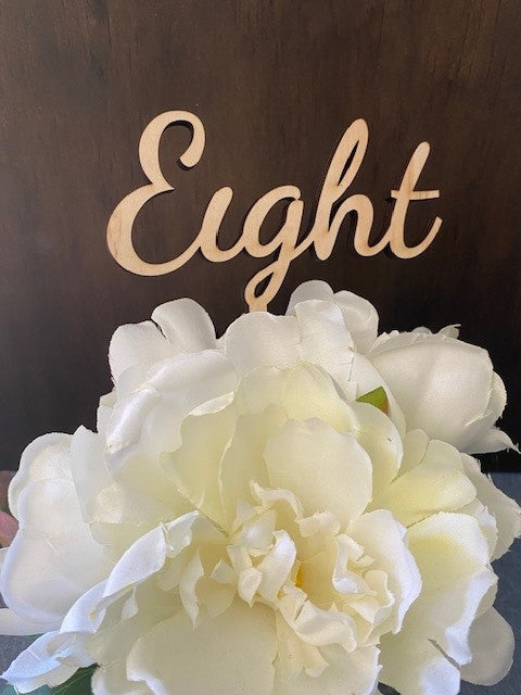 Table Numbers - Wooden Weddings & Events
