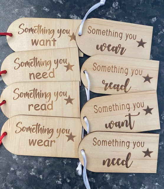 Christmas - Tags - Read, Wear, Need & Want