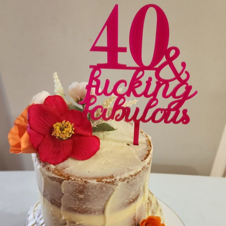 Cake Topper Custom Acrylic