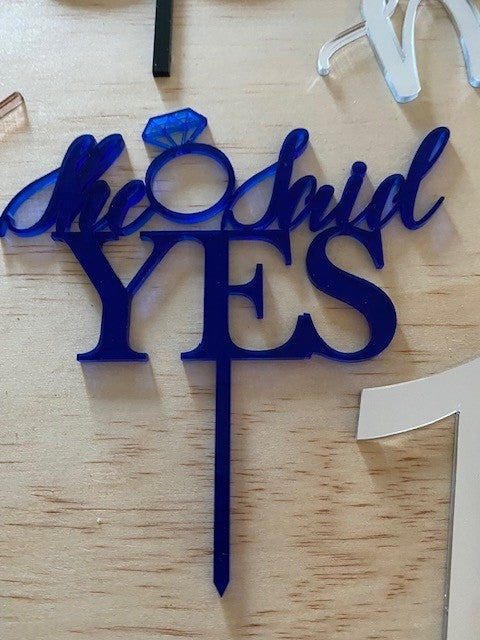 Personalised Wedding / Engagement Cake Topper