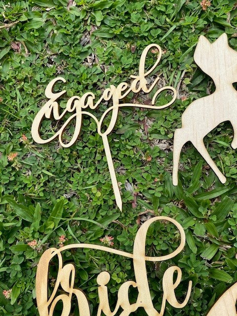 Personalised Wedding / Engagement Cake Topper