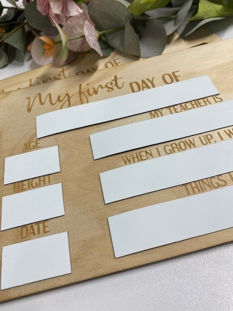 My First Day .......... sign