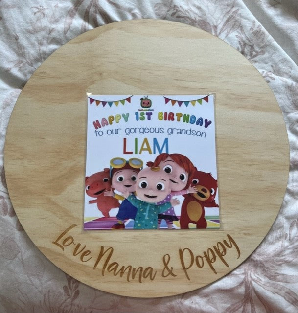 Welcome Sign Engraved