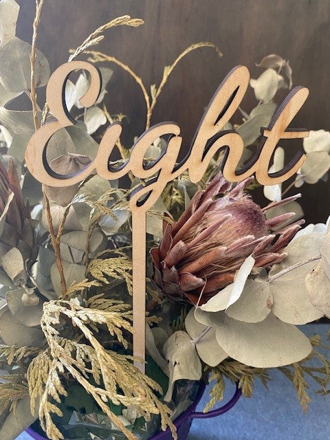 Table Numbers - Wooden Weddings & Events
