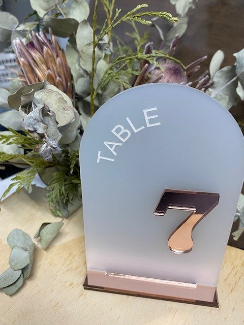 Table Numbers - Acrylic Weddings & Events