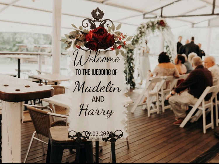 Welcome sign - vinyl