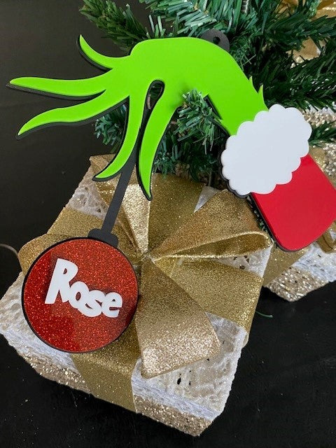 Christmas  - Grinch Bauble with Name