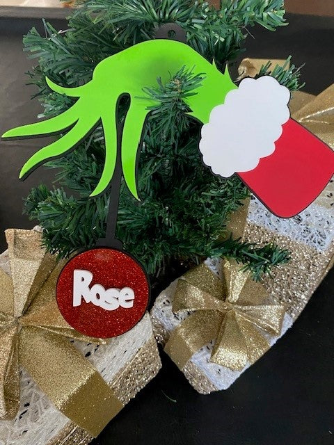 Christmas  - Grinch Bauble with Name