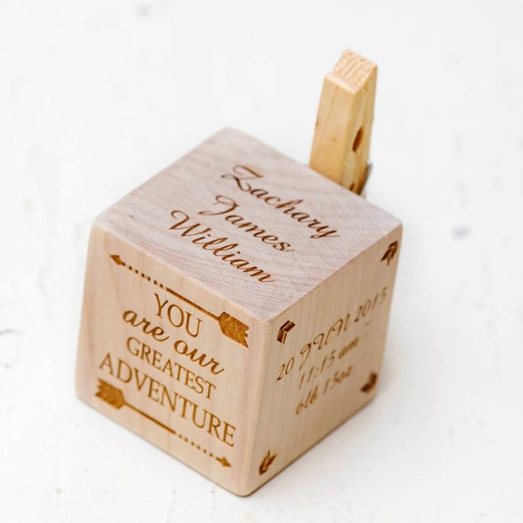 Personalised Wooden Baby Blocks