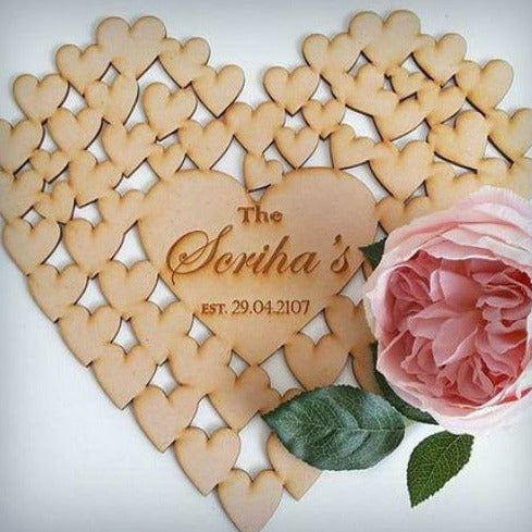 wedding,signing book,wooden,heart