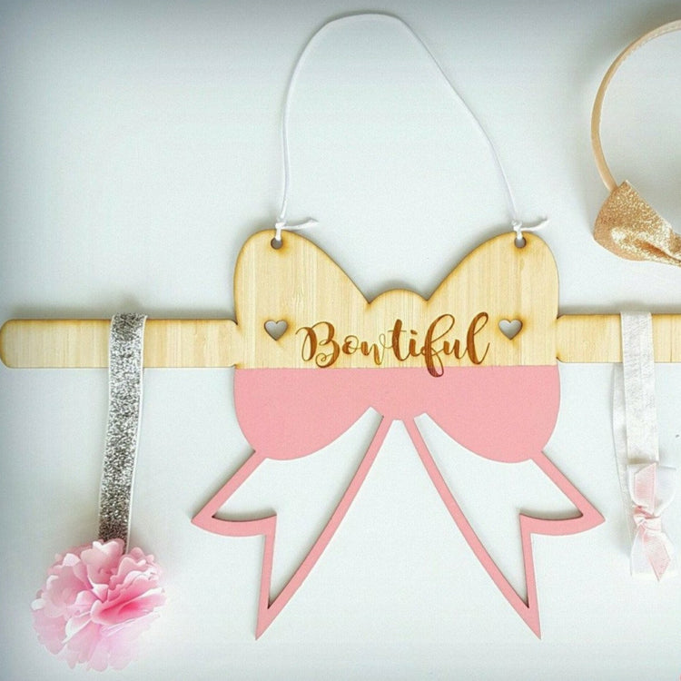 hair ribbon holder, Wood Bow Catcher, Ply Bow Catcher, hair bow holder