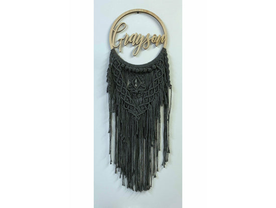 dream catcher,macrame wall hanger,wooden