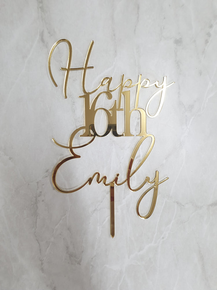 Cake Topper Custom Acrylic