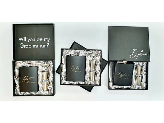 gift set,hip flask. best man gift,engraving, mens gifts