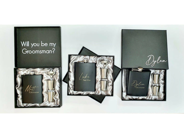 gift set,hip flask. best man gift,engraving, mens gifts