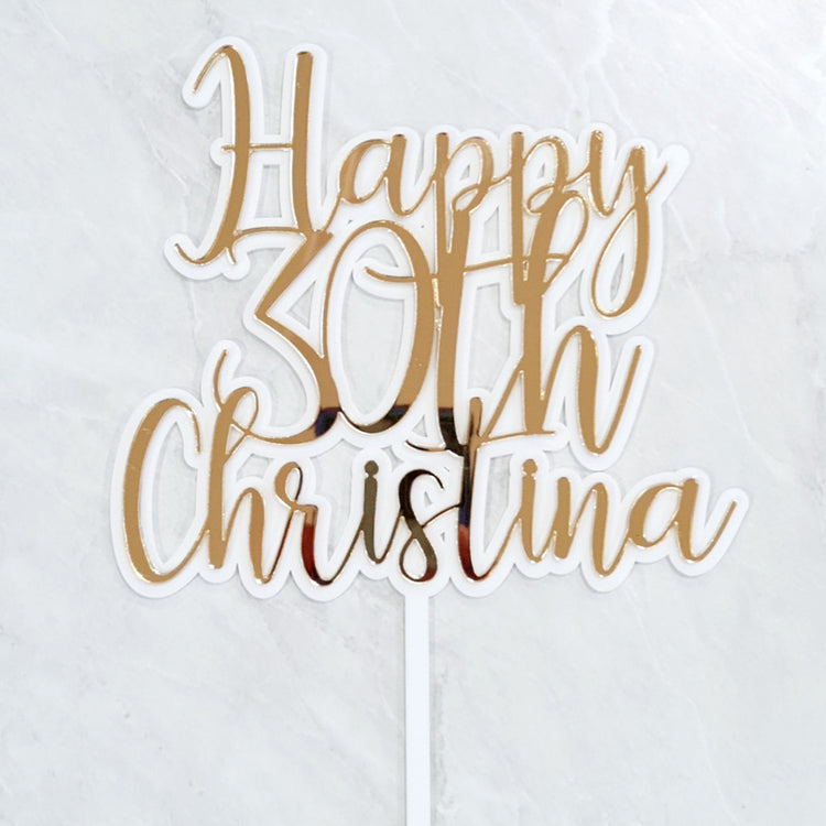 Cake Topper Custom Acrylic