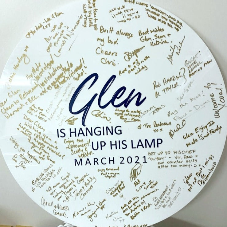 Guest Book Sign, Personalised Event Guestbook, Circle Signing Guest Board