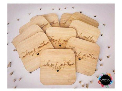 coasters,wedding,engraving,wooden,seating