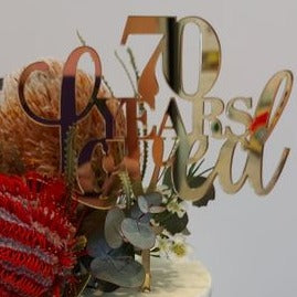 Cake Topper Custom Acrylic