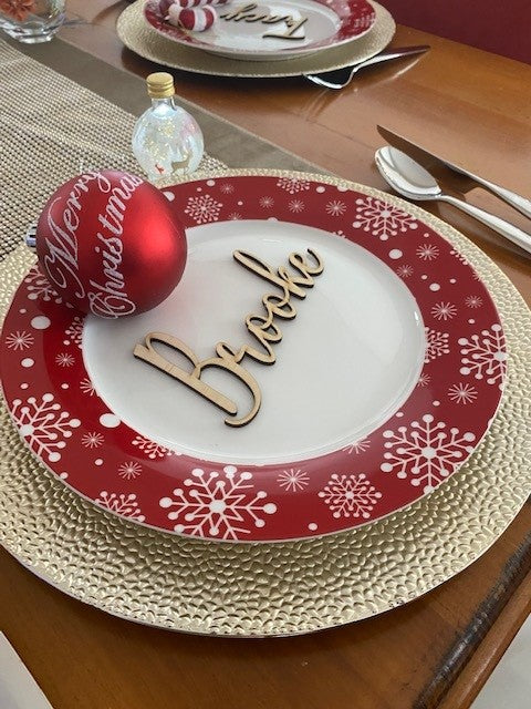 Place Names Wooden, Plate Names, Laser Cut Names