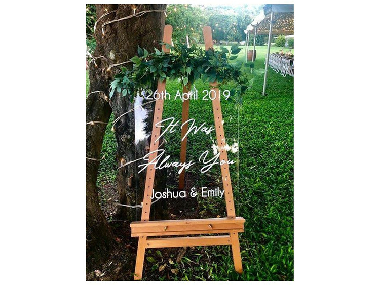 signs,acrylic,events,wedding