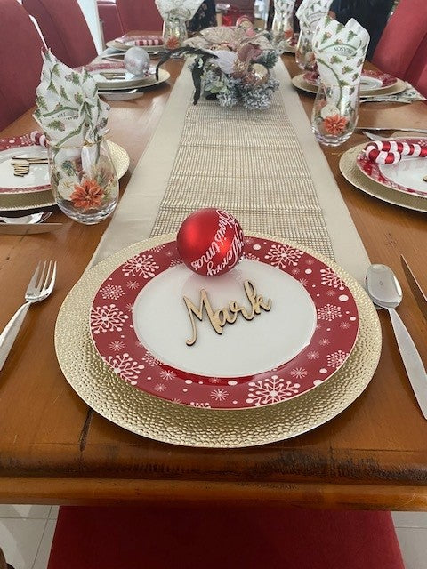 Place Names Wooden, Plate Names, Laser Cut Names