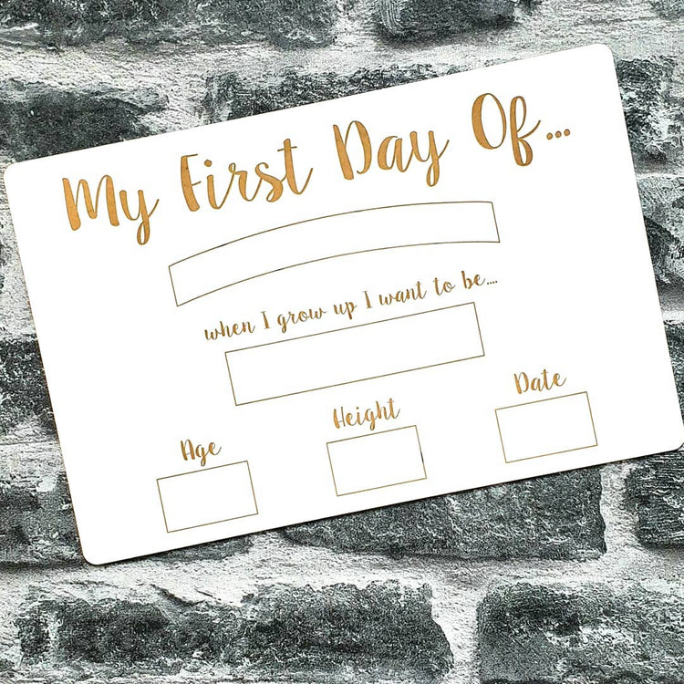 My First Day Of Board