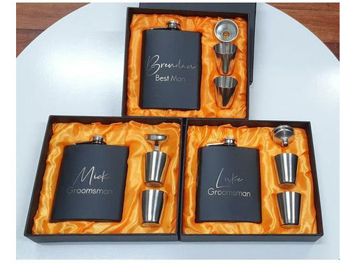 gift set,hip flask. best man gift,engraving, mens gifts