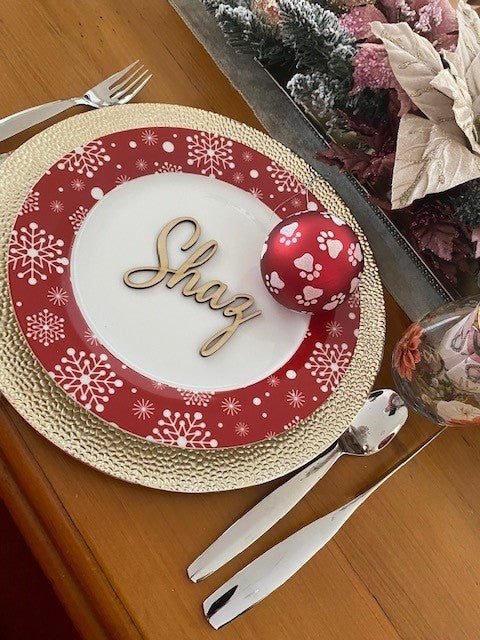 Place Names Wooden, Plate Names, Laser Cut Names