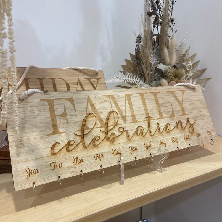 Family Birthday Calendar - Family Celebration Board