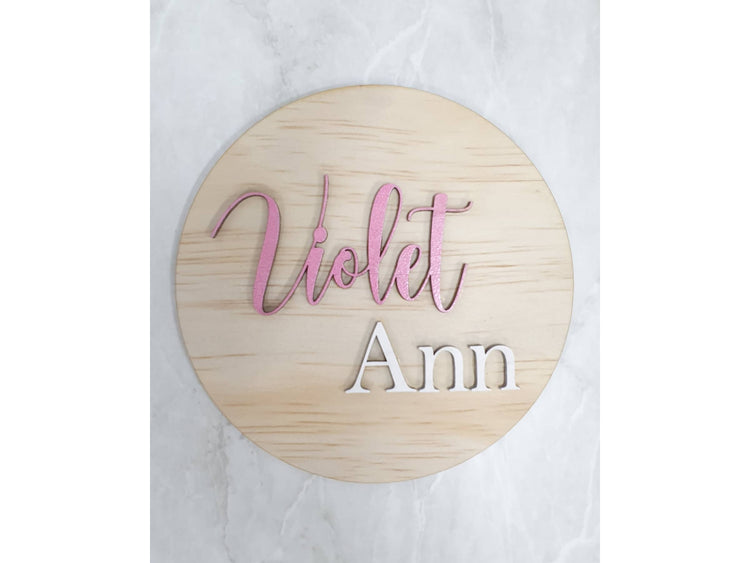 BABY ANNOUNCEMENT, BABY PLAQUE,WOODEN PLAQUE,