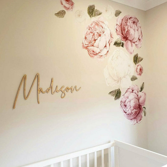 wooden plaque, kids room decor, name plaque, kids plaque.