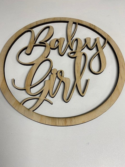 Wooden Circle Hoop Wall Hanging with Name