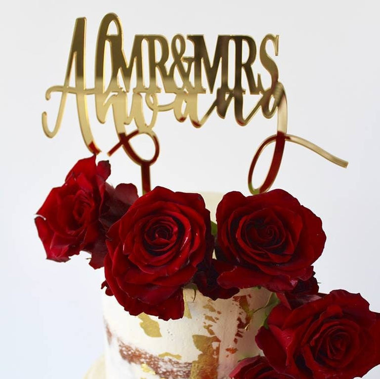 Personalised Wedding / Engagement Cake Topper