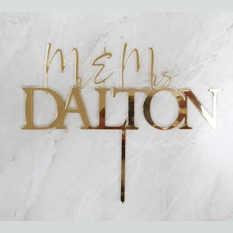 Personalised Wedding / Engagement Cake Topper