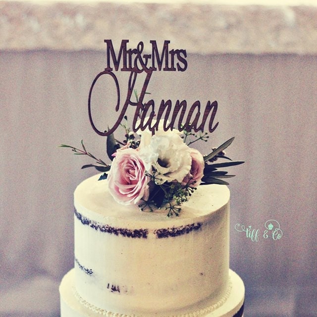 Personalised Wedding / Engagement Cake Topper