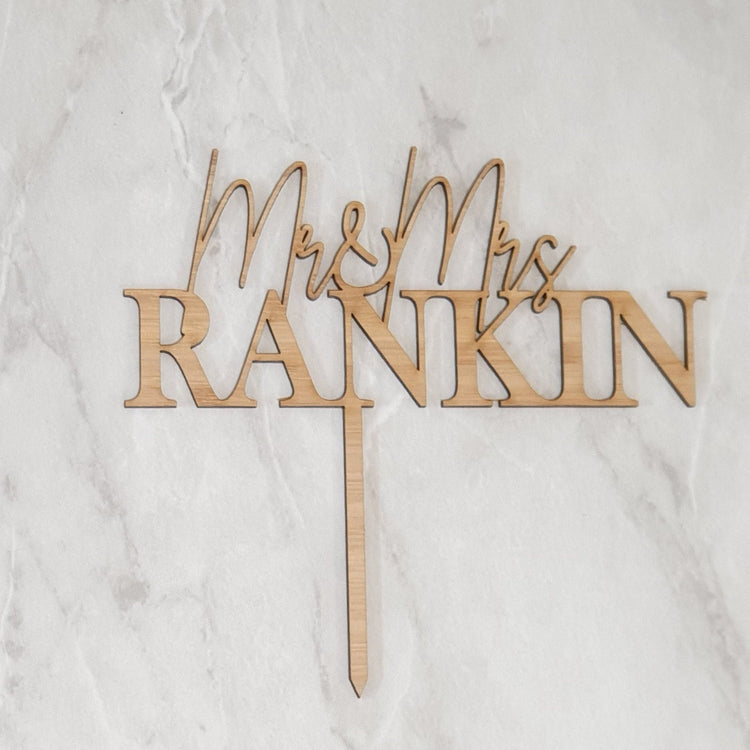 Personalised Wedding / Engagement Cake Topper